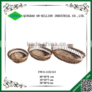 Trade Assurance Wicker Woven Bread Basket thumbnail-1
