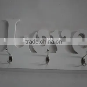 With Hooks Wood Wall Mounted Shelving thumbnail-6