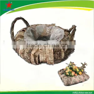 Birch Bark Cemetery Decorative Pot thumbnail-1