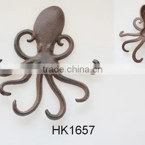 Home Decoration, Cast Iron Octopus Hooks thumbnail-1