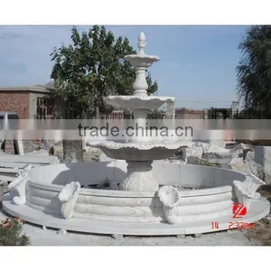 Stone Outdoor Decorative Fountains With Three Layers thumbnail-1