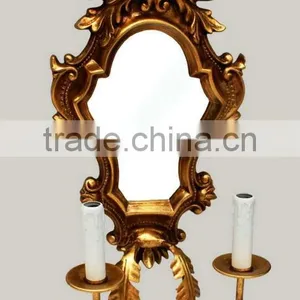 FA-296P-01 Antique Gold Iron Metal Indoor Hanging Wall Bracket Light thumbnail-1