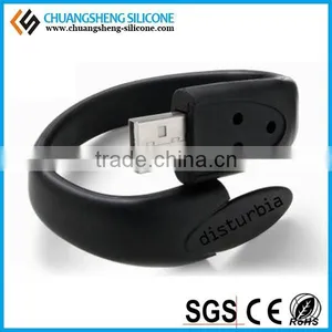 2015 FASHION SILICONE USB BANGLES/USB BRACELET thumbnail-3