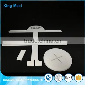 2017 New Fashion Milky White Acrylic Jewelry Display Stand thumbnail-6