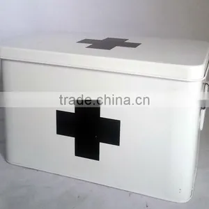 Metal Medicine Chest Medical Kit Emergency Box thumbnail-3