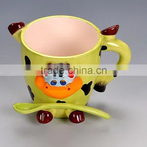 Ceramic Cartoon Animal Mug thumbnail-1