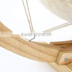 Cat Hammock With Wooden Frame /Wooden Hammock With Canopy thumbnail-5