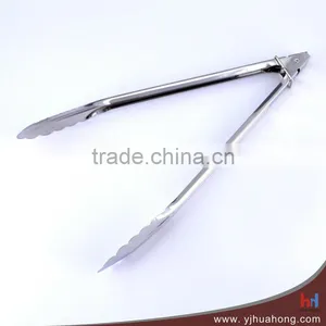 12" Stainless Steel Food Kitchen Service Tongs thumbnail-2