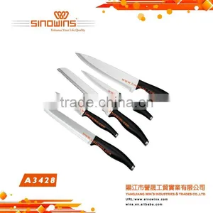 A3410 New Design 5pcs Non-stick Coating Stainless Steel Kitchen Knife Set thumbnail-6