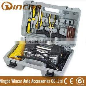 12V Mini Air Compressor With Repair Kits Hand Case thumbnail-1