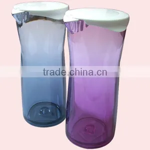 Plastic Water Jug With Lids and Ice Tube thumbnail-1