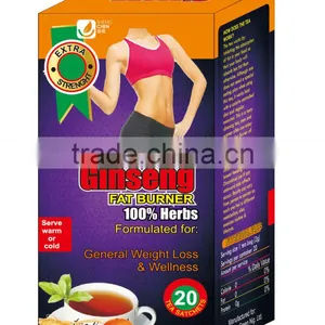 Ginseng Oolong Slimming Tea 2g*20bags/box /Lifeworth Wholesale Best Detox Natural Slim Green Ginseng Tea With no Side Effect thumbnail-3