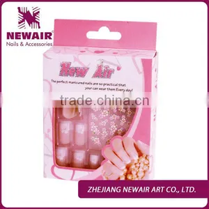 Fashion Printing False&fake Nail Tips Set+nail Stickers thumbnail-1