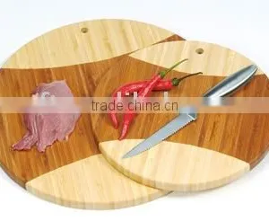 2 Pcs Round Bamboo Cutting Board Set #2900 thumbnail-1
