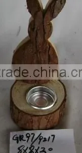 Wood Candle Holder thumbnail-1
