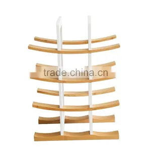 New Design Bamboo Wine Bottle Holder Bamboo Wine Rack Eco-friendly thumbnail-3