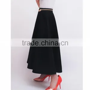 Winter Models Wool Blend Skirts Women High Waist Thick Long Skirts Ladies Wild Woolen Maxi Skirt thumbnail-5