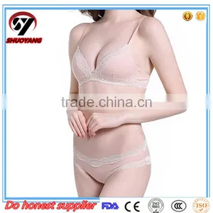 High Quality Elegant Mature Cotton 32 34 36 38 Bra Size Sexy Fashion Bra and Panty thumbnail-5