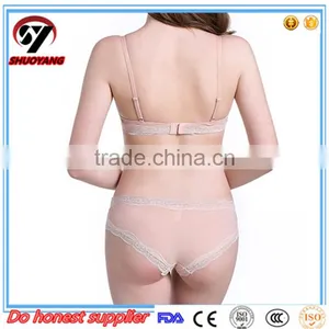 High Quality Elegant Mature Cotton 32 34 36 38 Bra Size Sexy Fashion Bra and Panty thumbnail-6