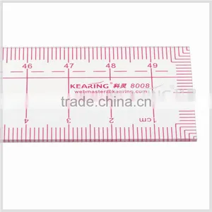 Kearing Flexible Plastic 50cm Pattern Grading Ruler High Quality Metric Fashion Design Ruler # 8008 thumbnail-5