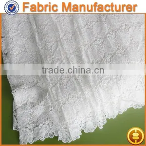 New Fashion Textile White 100 %polyester Guipure Chemical Lace Chemical Productafrican Water Soluble Chemical Lace thumbnail-1