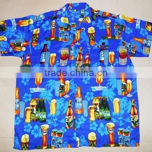 Beer Bottle Print Hawaiian Shirts thumbnail-1