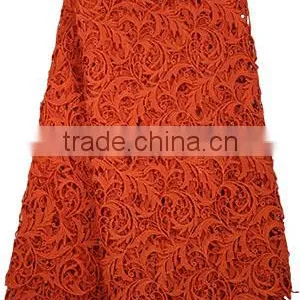 100% Cotton Textile Guipre Lace Fabric Embroidery African Lace Fabrics thumbnail-2