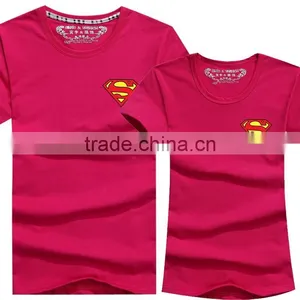 Wholesale High Quality 100% Cotton Love Couple T- Shirt Design thumbnail-5