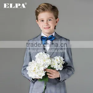 ELPA 2016 Boys Suit Clothing Baby Blue Plaid Boy Casual Suits for Wedding/Show thumbnail-4
