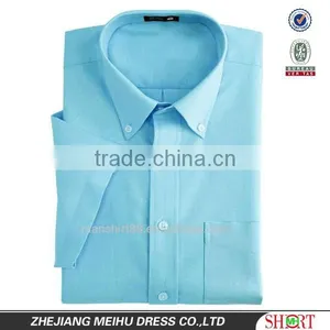 Custom Mens Button Solid Color Down Oxford Casual Shirt thumbnail-2