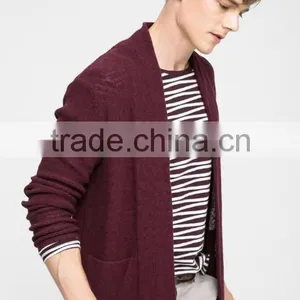 Men's Fashionable Heavy Causal Shawl Collar Knitted Cardigan Sweate With Wholesale Price thumbnail-2