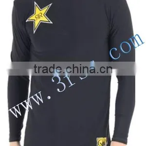 2014 Black Long Sleeve Rash t Shirt for Men thumbnail-1