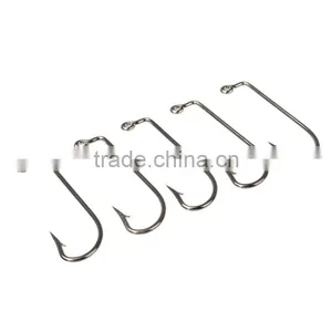 High Quality Size 3/0 Fishing Tools Lot 100PCS Jig Hook Jig Big Stainless Steel Fishing Hooks White Color Fish Hook thumbnail-3