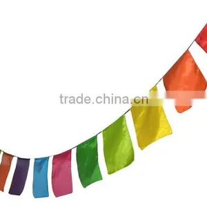 Colourful Plain Multi Coloured Fairy Rainbow Flags thumbnail-1