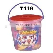 80pcs Wisdom PE Blowing Building Block With Bucket Set thumbnail-1