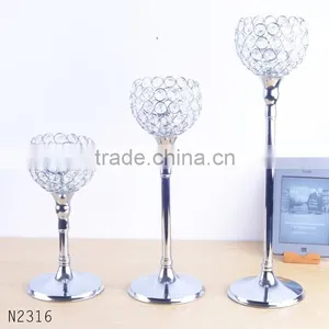 Hot Sale Crystal Candleholders Wedding Table Decorations JKC-002 thumbnail-1