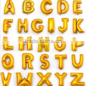 40 Inch Gold Silver Color Foil Letter Balloons for Party Wedding Decoration thumbnail-3