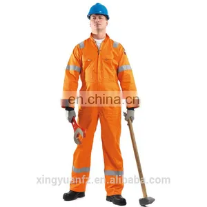 Mens Aramid IIIA Flame Resistant Coverall With 3M Reflective Tape thumbnail-1