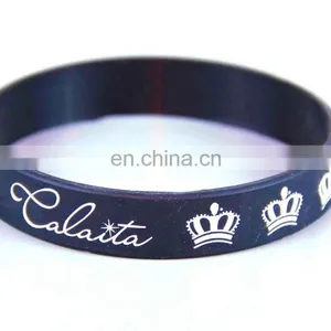 Promotional Cheap Silicone Embossed Custom Bracelet thumbnail-3