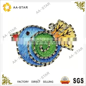 Blue Bird Embroidered Patches for Children's Clothing thumbnail-1