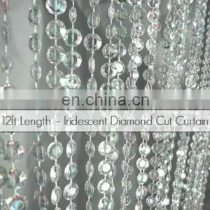 12FT Decoration Wedding Acrylic Plastic Beaded Curtain thumbnail-1