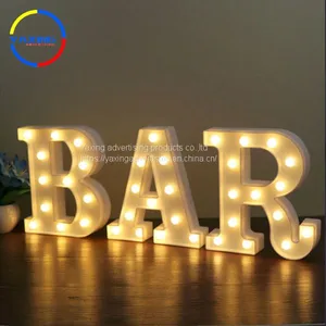 DIY Letter Symbol Sign Heart Lighting Plastic LED Marquee Letters Wedding Valentine's Day Confession Propose Marriage Party Decorations thumbnail-2