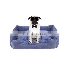 Factory Hot Sell Comfortable Dog Bed Rectangle Pet Bed Removable Mattress for All Kinds of Animals thumbnail-1