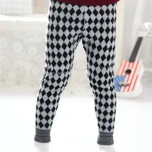 Unisex Cotton Casual Pants Children's Cashmere Trousers Kids Plaid Trousers Children's Pants thumbnail-3
