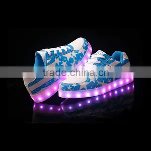 2016 Cool Led Light Shoes,New Arrival Wholesale OEM Customized Luminous Fluocrescent Light Running Shoes thumbnail-3