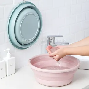 Multi-Purpose Folding Collapsible Wash Basin for Kids and Babies Lightweight Portable Basin for Washing Breast Pump Parts and Home Kitchen Bowl Outdoor Camping Use thumbnail-1