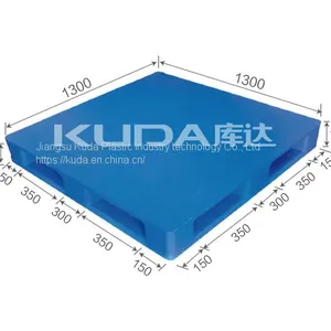 Industrial Pallet Solutions of China Manufacturer 1313A PBTZ PLASTIC PALLET（BUILT-IN STEEL TUBE） thumbnail-1