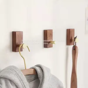 Walnut Home Bathroom Hooks thumbnail-1