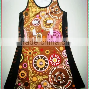 Sports Garmentmade,custom Digital Sublimation Printing Netball Dress thumbnail-1