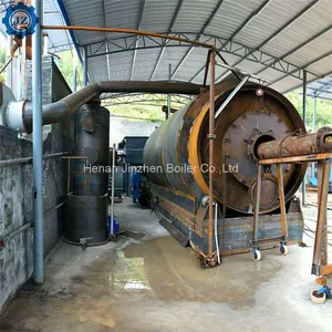 1-8 Tons Small Tire Pyrolysis Reactor Furnace For Oil Carbon Black Steel thumbnail-2